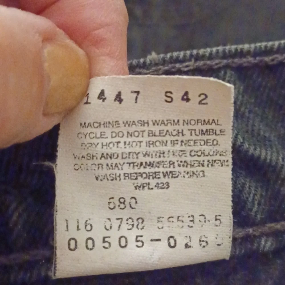 Levi's Men's Black Jeans 505 Red Lable 34x34 Vintage Levi's